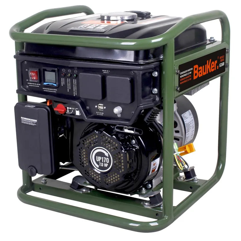 BAUKER
Generador Eléctrico a Partida Manual 3000 W 12