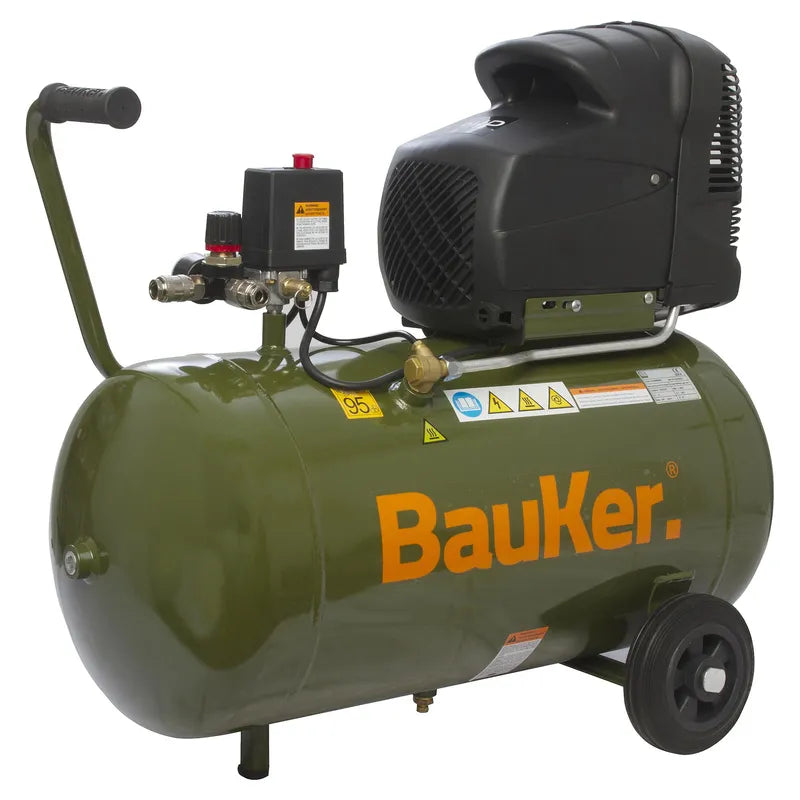 BAUKER
Compresor de Aire Portátil 2 HP 50 Litros Euro 250
