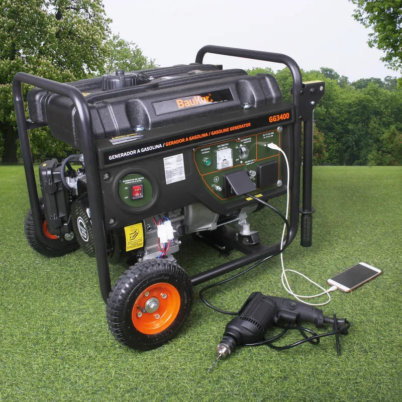 BAUKER
Generador a Gasolina Partida Manual 3000 W 15 l