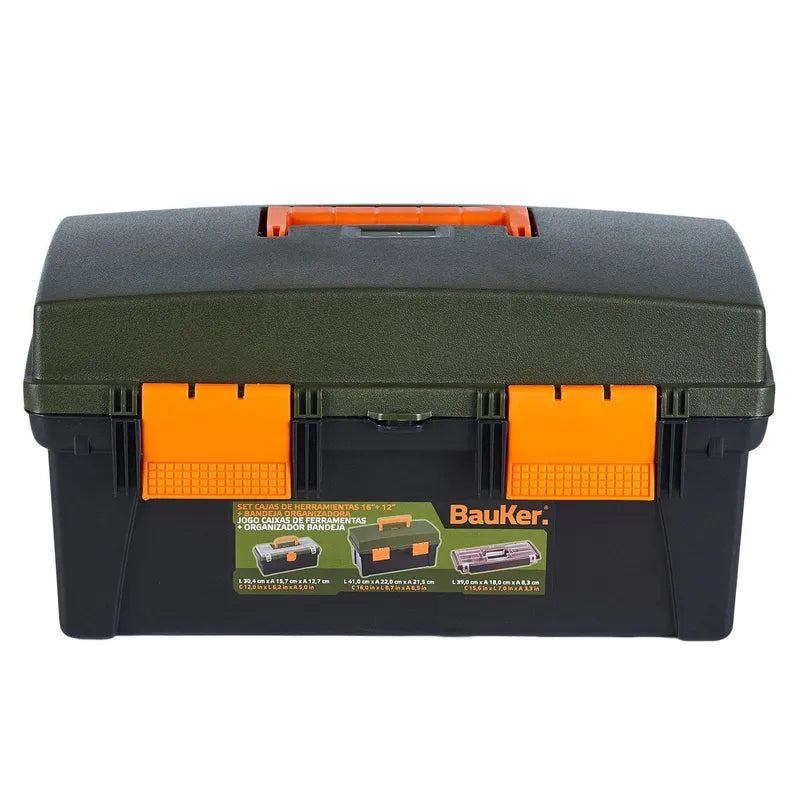 BAUKER
Set cajas 16" y 12" con bandeja