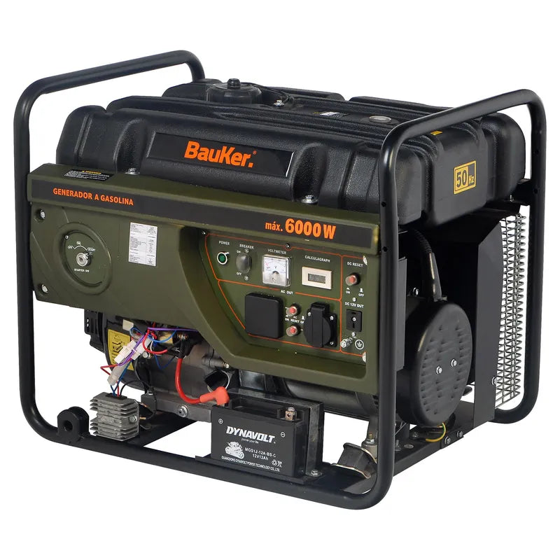 BAUKER
Generador Eléctrico a Gasolina Partida Eléctrica 6000 W 25