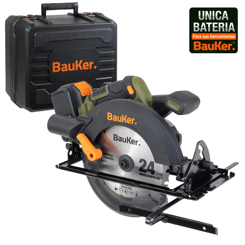 BAUKER
Sierra Circular Inalalámbrico 20V Sin Batería + Caja