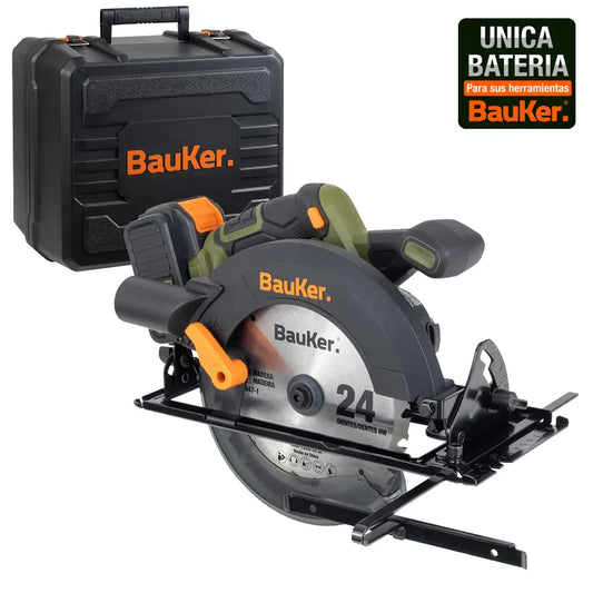 BAUKER
Sierra Circular Inalalámbrico 20V Sin Batería + Caja