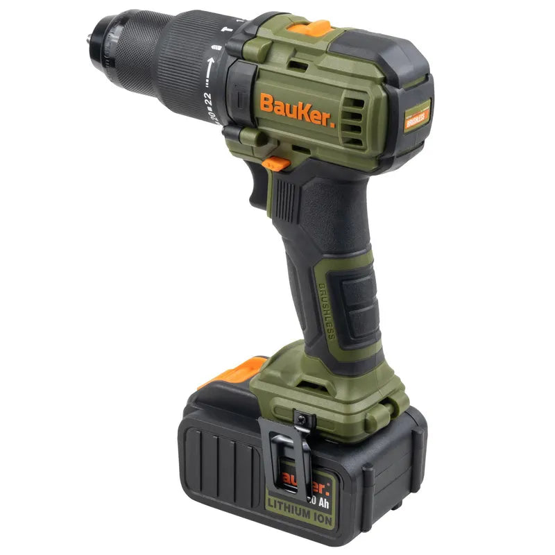 BAUKER
Kit Taladro Percutor 13 mm 20 V+ Atornillador Impacto 20 V +2 Baterías 2 AH + Cargador