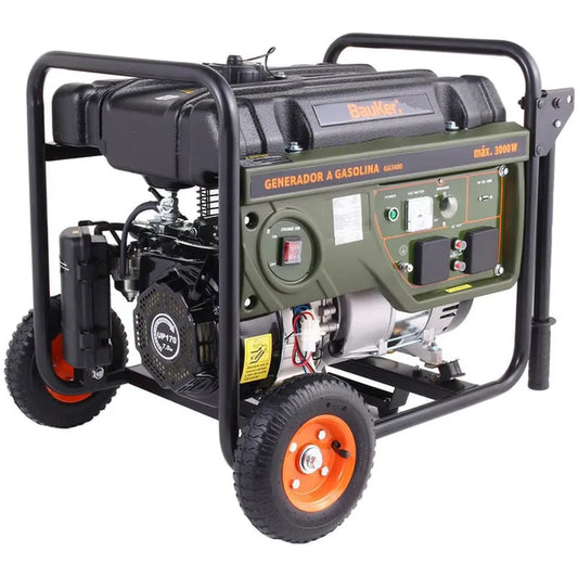 BAUKER
Generador Eléctrico a Gasolina Partida Manual 3000 W 15 l