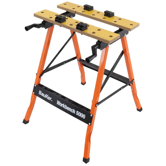 BAUKER
Banco de trabajo plegable madera 63x56x77,5 cm gris