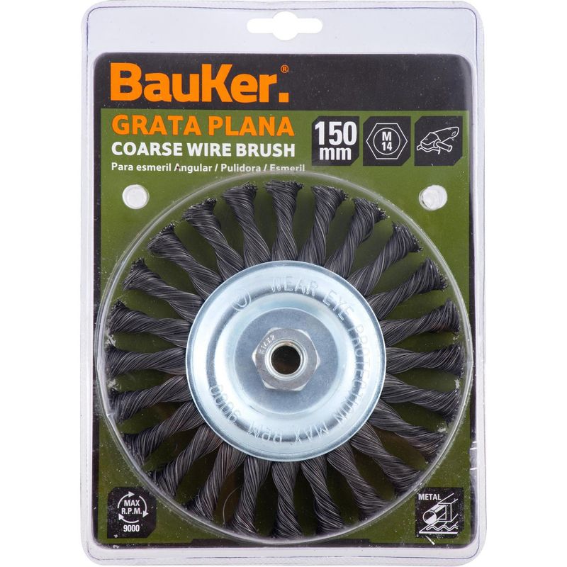 BAUKER
Grata circular para esmeril 6" acero