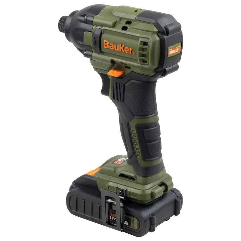 BAUKER
Kit Taladro Percutor 13 mm 20 V+ Atornillador Impacto 20 V +2 Baterías 2 AH + Cargador