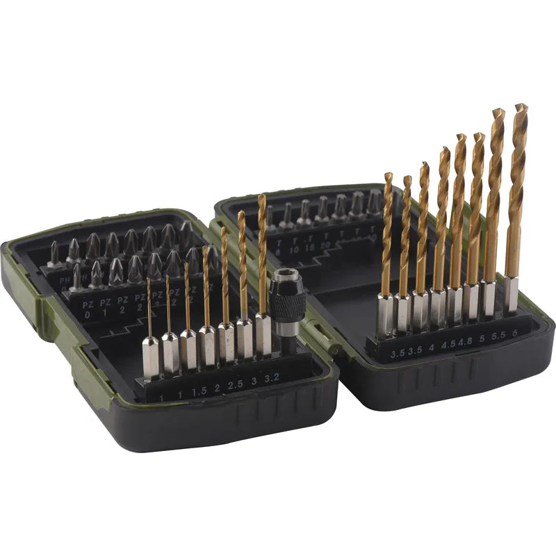 BAUKER
Kit de puntas + brocas 40 piezas