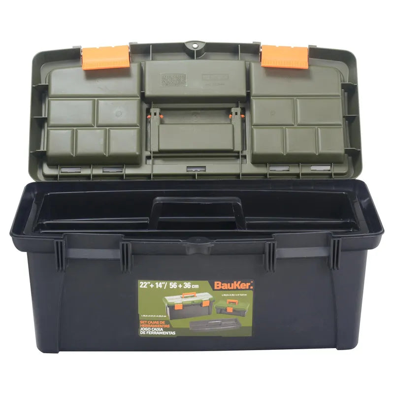 BAUKER
Set cajas de herramientas 14" + 22