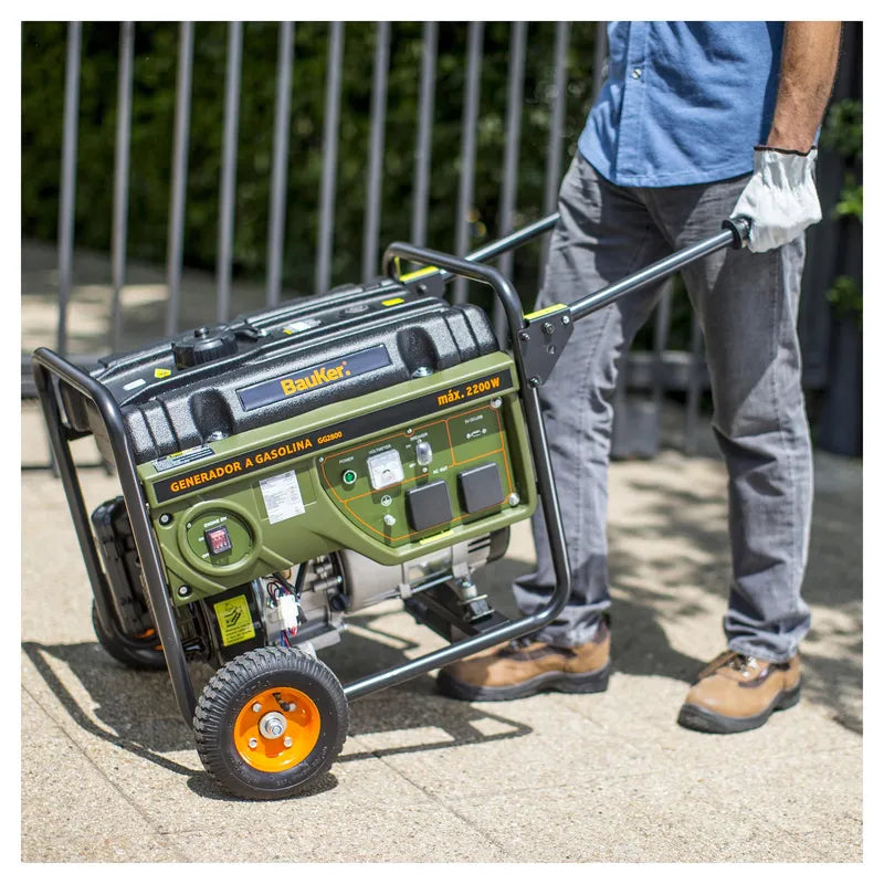 BAUKER
Generador Eléctrico a Gasolina Partida Manual 2200 W 15 l