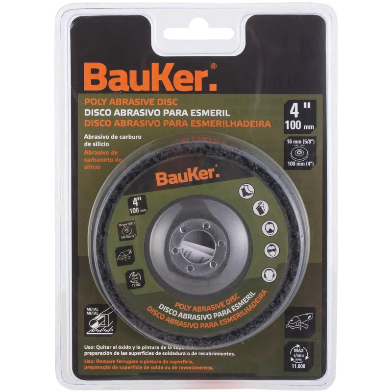 BAUKER
Grata abrasiva 100 mm acero