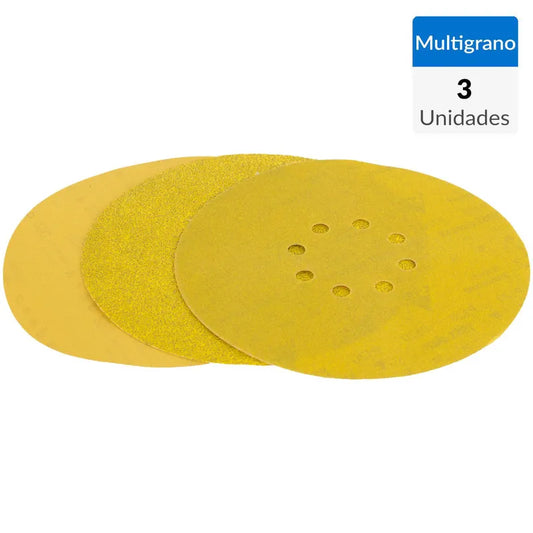 BAUKER
Set de discos lija 8,5" 3 unidades