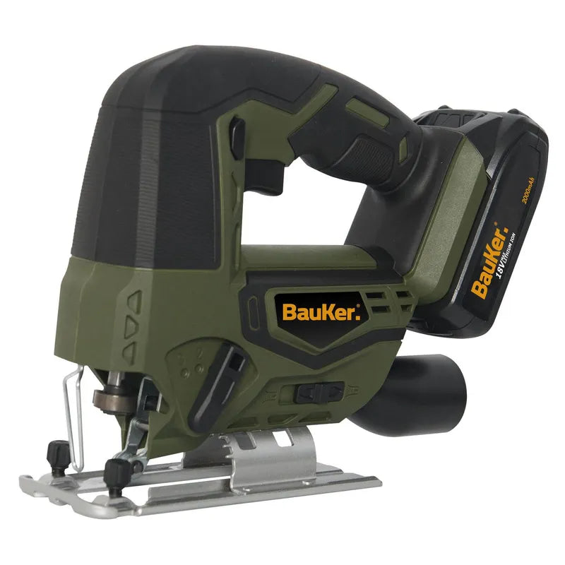 BAUKER
Taladro inalámbrico percutor + sierra circular + sierra caladora 18V