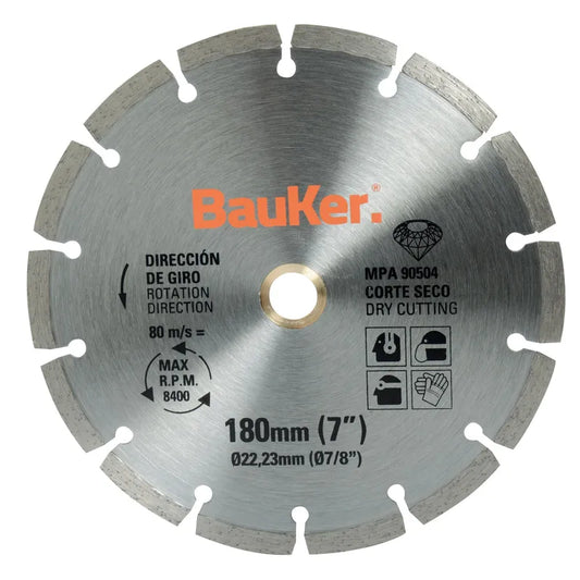 BAUKER
Disco de diamante 7" acero