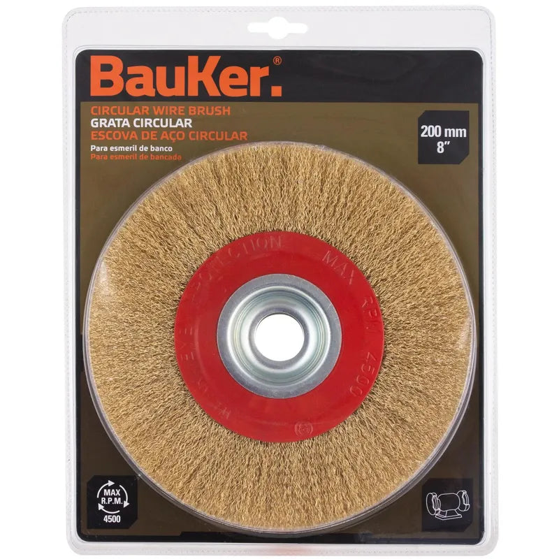 BAUKER
Grata circular para esmeril 8" acero