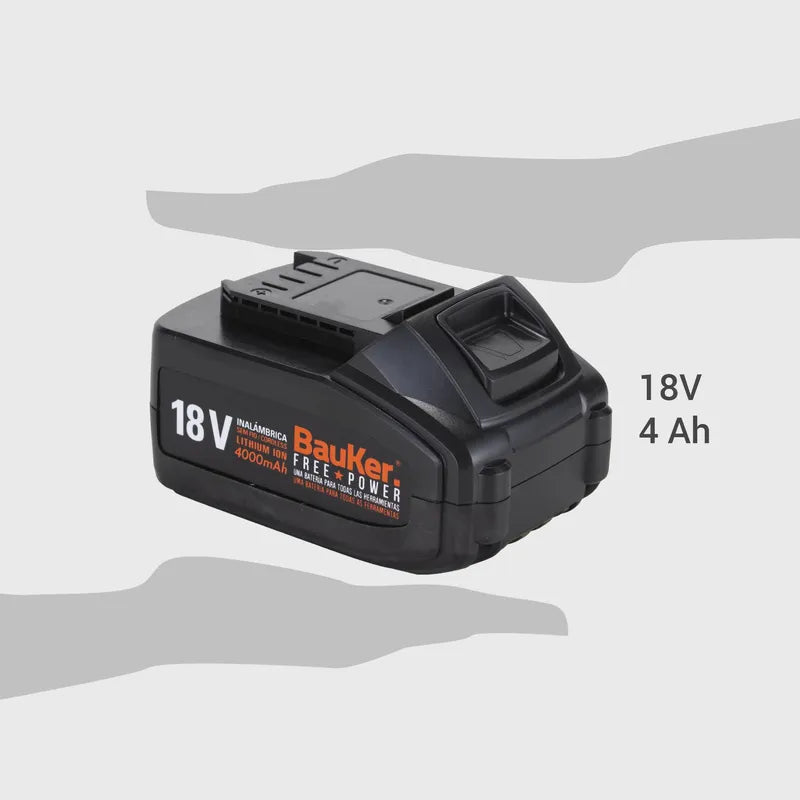 BAUKER
4.7 (81)
Batería recargable 18V 4,0 Ah