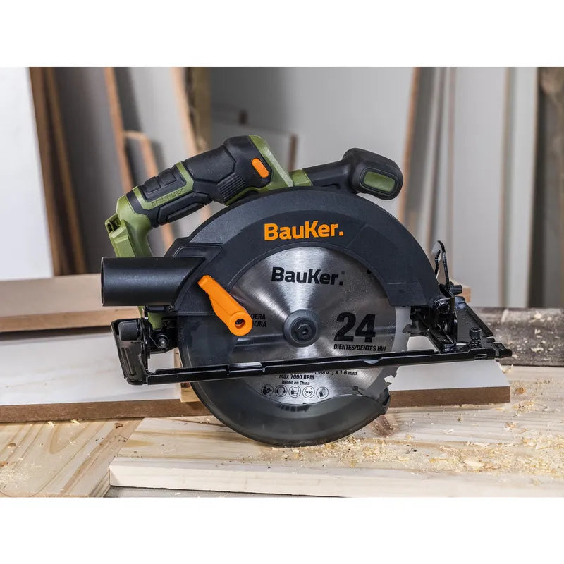 BAUKER
Sierra Circular Inalámbrica 20 V Brushless sin Batería