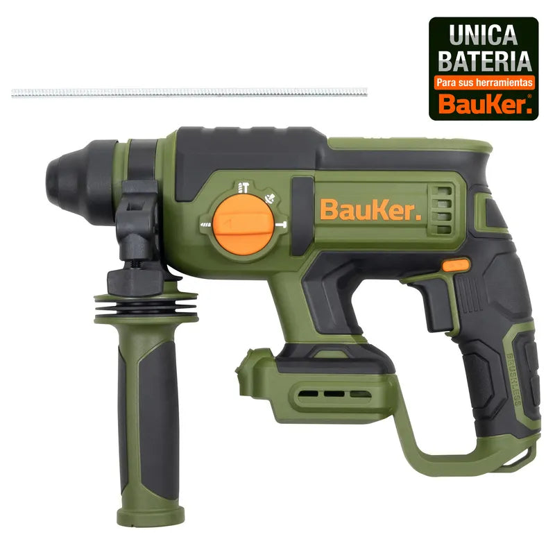 BAUKER
Rotomartillo SDS Plus Inalámbrico 20 V Brushless sin Batería