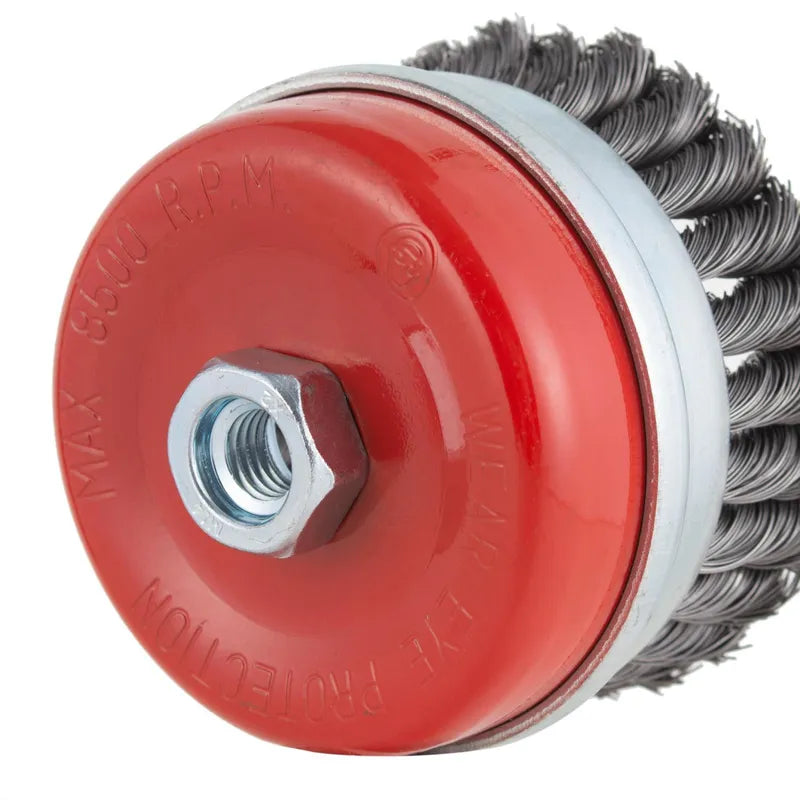 BAUKER
Grata copa para esmeril 4" acero