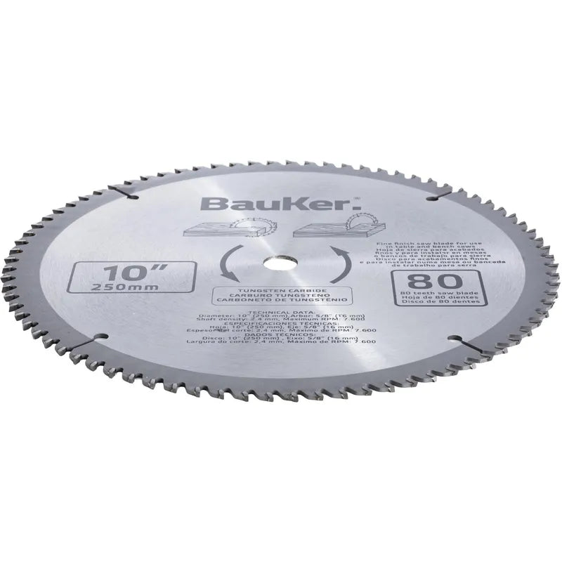 BAUKER
Disco de sierra circular 10" 80 dientes
