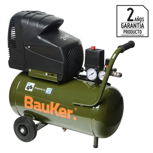 BAUKER
Compresor de Aire Portátil 2 HP 25 Litros Euro 225
