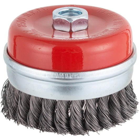 BAUKER
Grata copa para esmeril 4" acero
