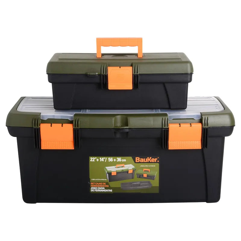 BAUKER
Set cajas de herramientas 14" + 22
