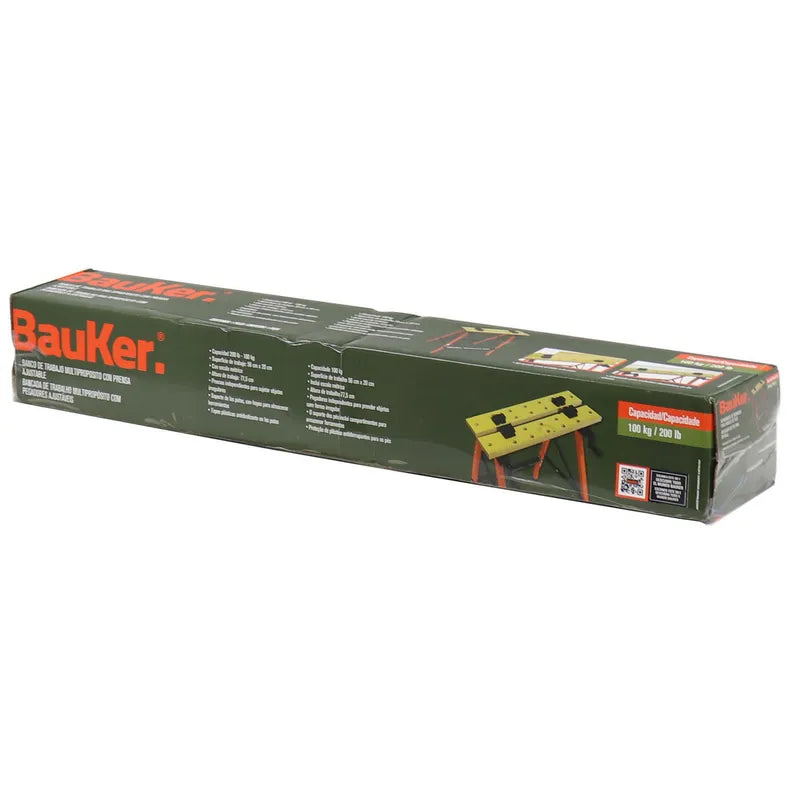BAUKER
Banco de trabajo plegable madera 63x56x77,5 cm gris