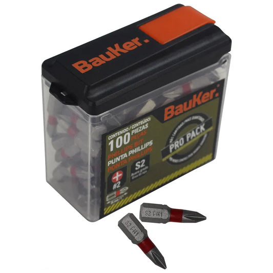 BAUKER
Pack de puntas 100 piezas