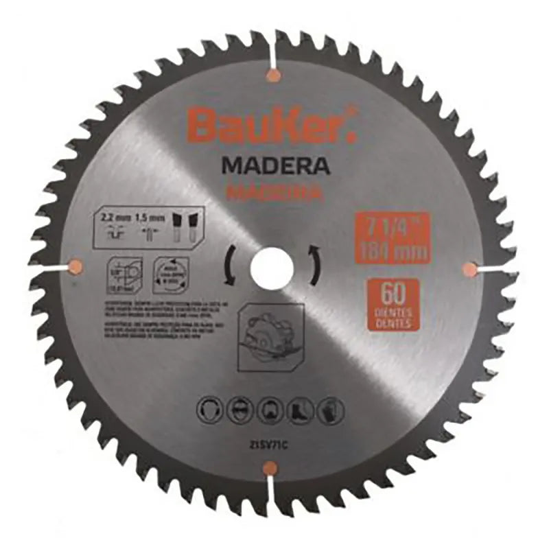 BAUKER
Disco de sierra circular 10" 60 dientes