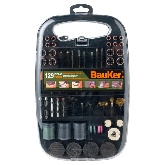 BAUKER
Kit de accesorios multipropósito 129 piezas