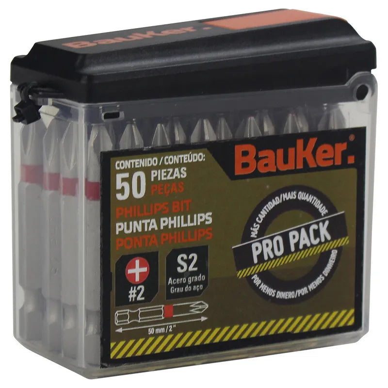BAUKER
Pack de puntas 50 piezas