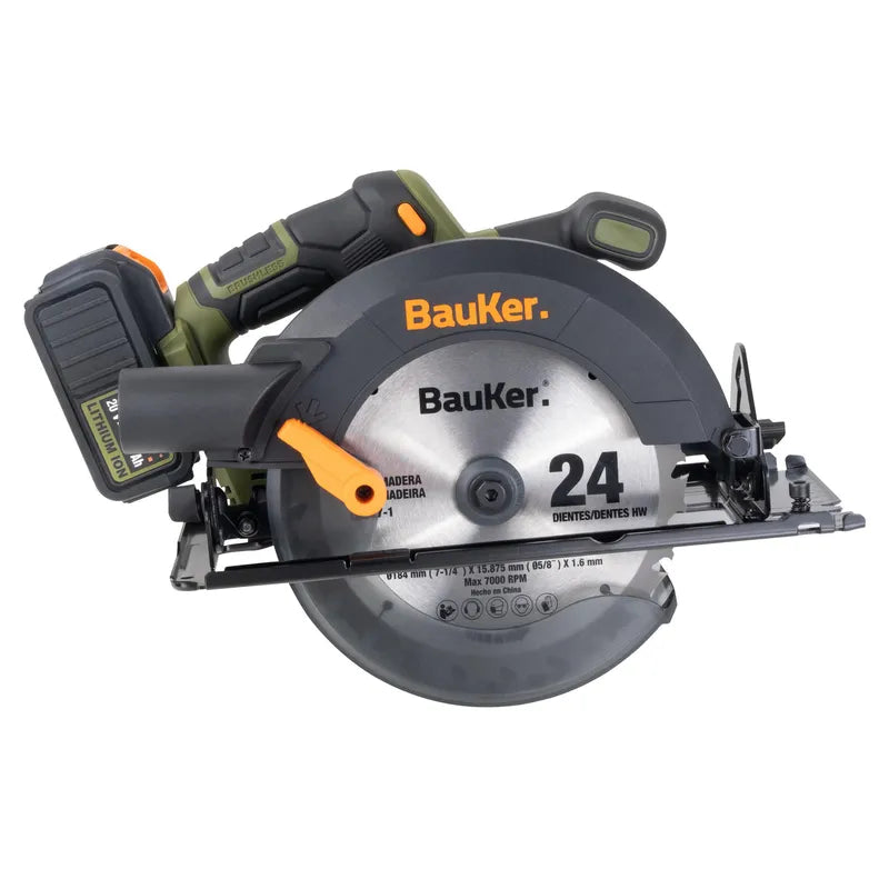 BAUKER
Sierra Circular Inalalámbrico 20V Sin Batería + Caja