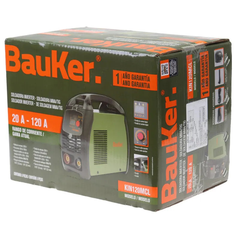 BAUKER
Soldadora inverter 120 amp 220v