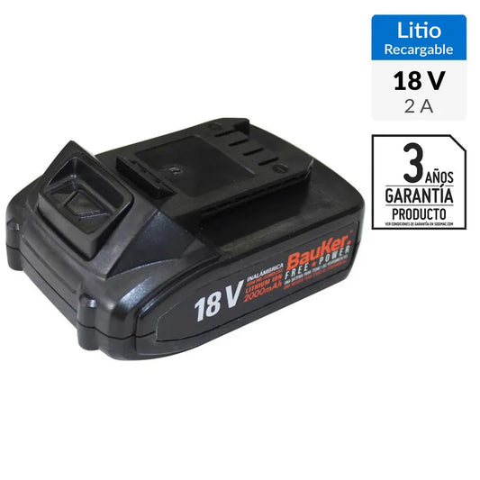 BAUKER
Batería recargable 18V 2,0 Ah
