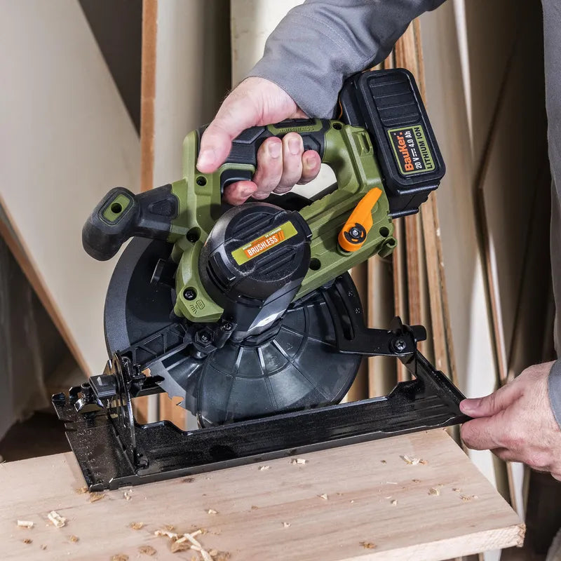 BAUKER
Sierra Circular Inalámbrica 20 V Brushless sin Batería