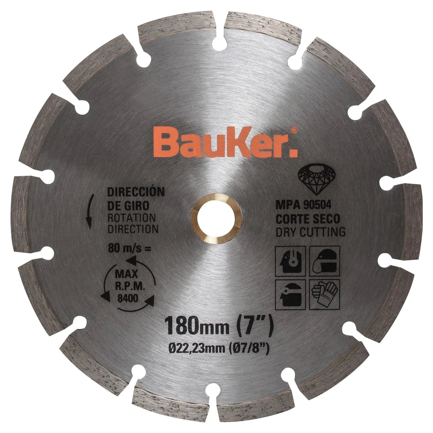 BAUKER
Pack de discos de diamante 7" acero 3 unidades