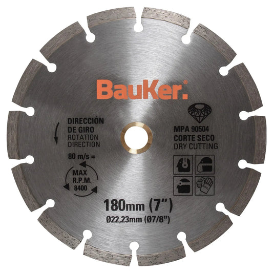 BAUKER
Pack de discos de diamante 7" acero 3 unidades