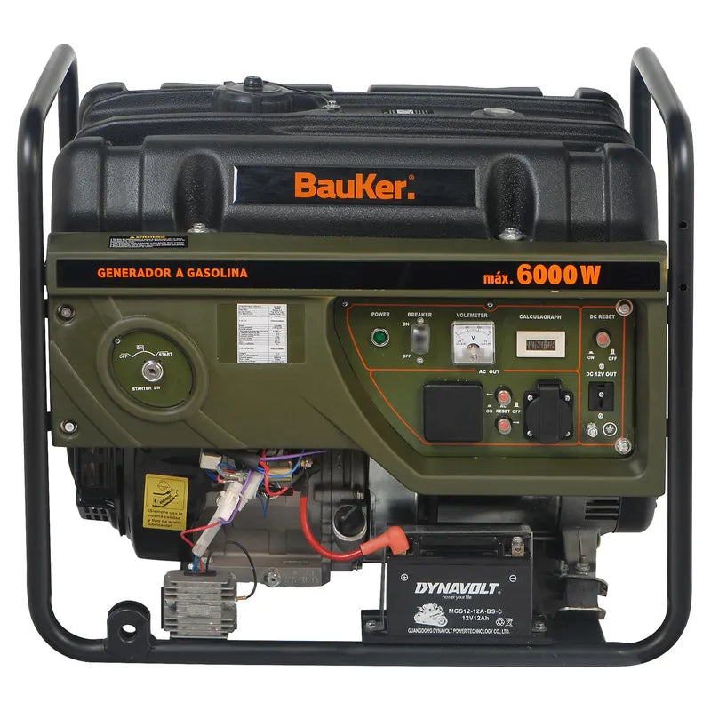 BAUKER
Generador Eléctrico a Gasolina Partida Eléctrica 6000 W 25