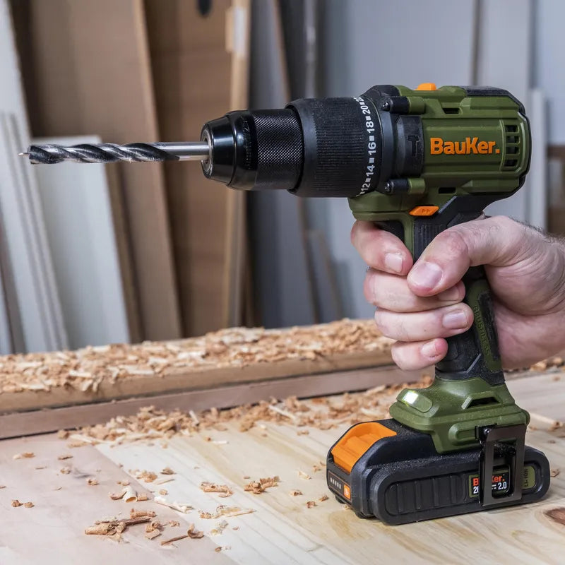 BAUKER
Kit Taladro Percutor 13 mm 20 V+ Atornillador Impacto 20 V +2 Baterías 2 AH + Cargador