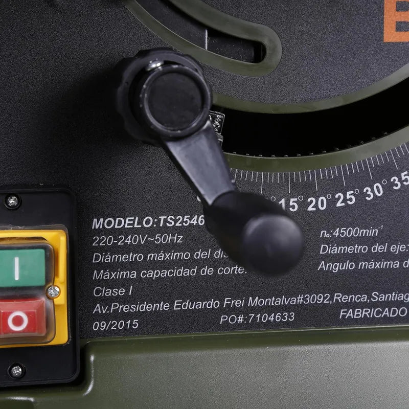 BAUKER
Sierra de Banco Eléctrica 10 " 1500 W TS2546