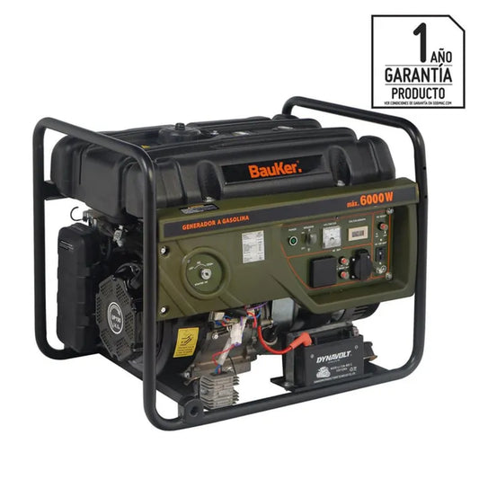 BAUKER
Generador Eléctrico a Gasolina Partida Eléctrica 6000 W 25