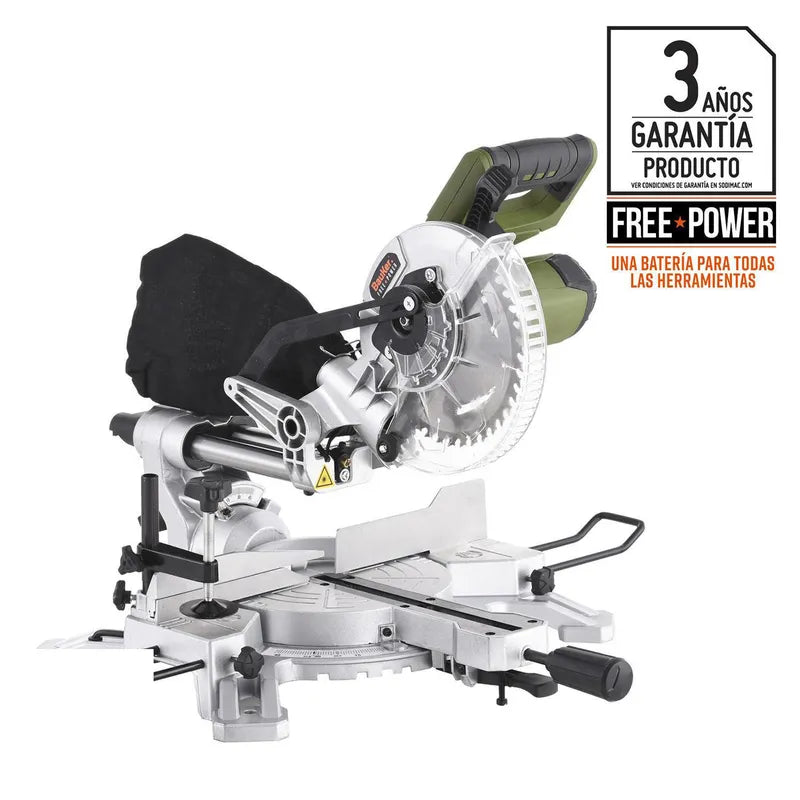 BAUKER
Sierra Ingleteadora Inalámbrica 7 1/4" 18V Sin Batería