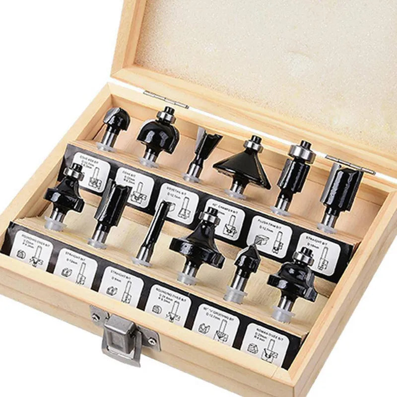 BAUKER
Set 12 Fresas 1/4 pulgadas