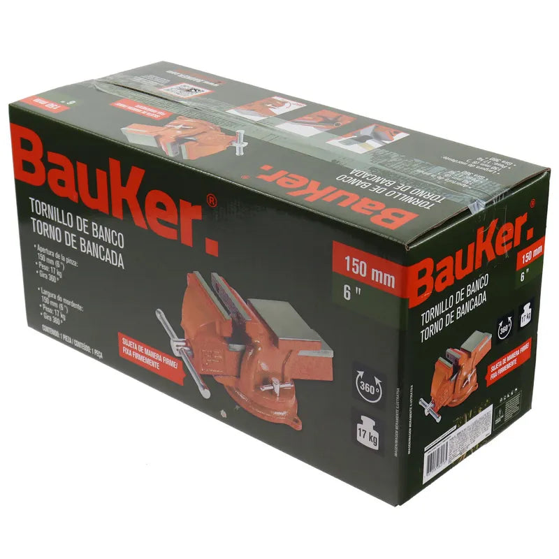 BAUKER
Tornillo de banco 6" acero