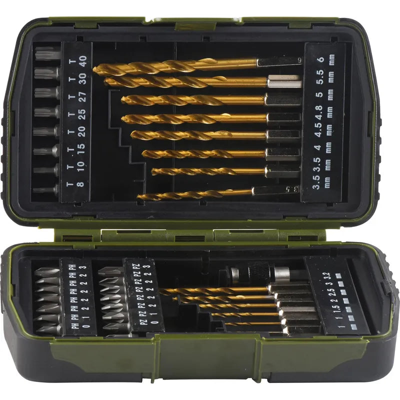 BAUKER
Kit de puntas + brocas 40 piezas