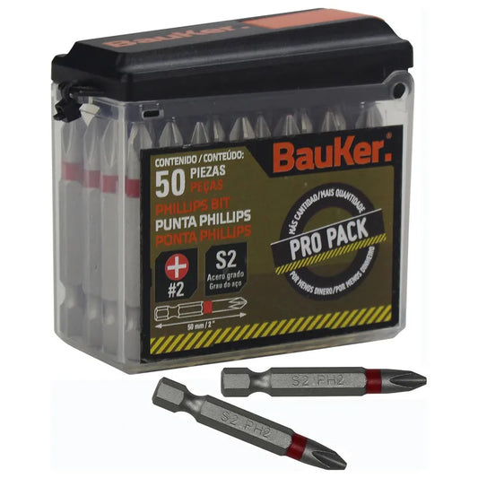 BAUKER
Pack de puntas 50 piezas