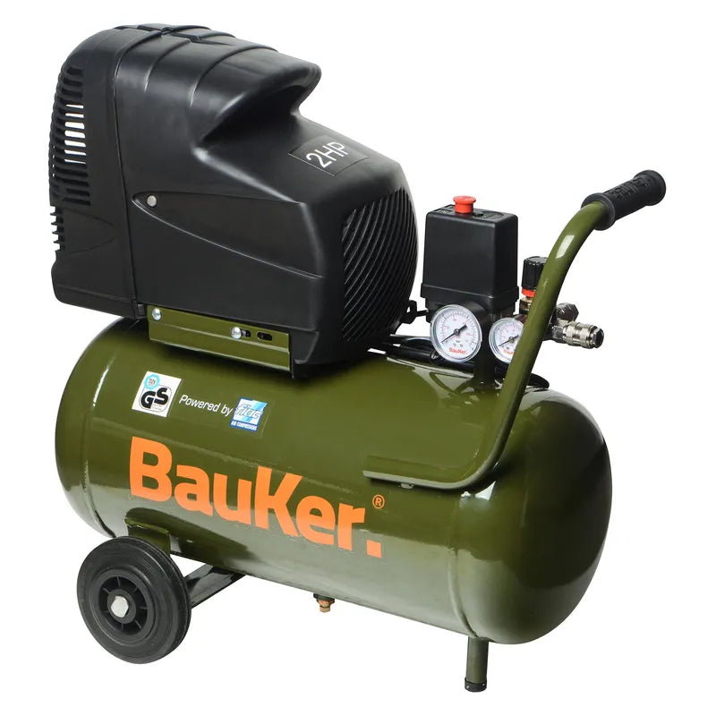 BAUKER
Compresor de Aire Portátil 2 HP 25 Litros Euro 225