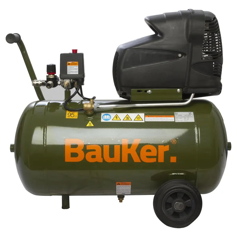 BAUKER
Compresor de Aire Portátil 2 HP 50 Litros Euro 250